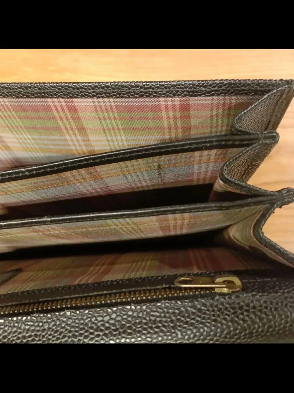 Mulberry Black Textured Leather Briefcase with Brass Lock